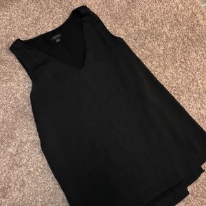 Ann Taylor Black Tunic Blouse